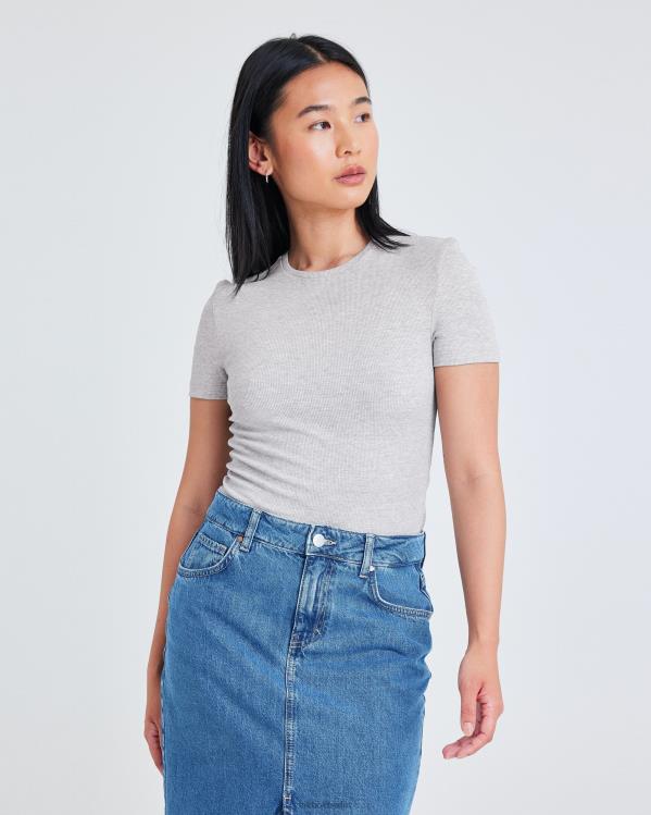 ts alba Bik Bok Kleidung D0T2X177 graue Melange