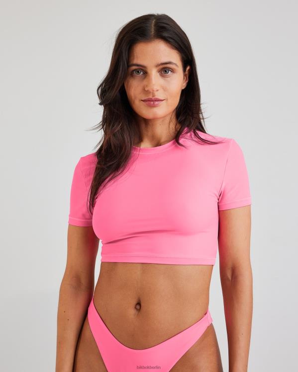 iw Bade-T-Shirt-Oberteil Bik Bok Kleidung D0T2X333 Neon Pink