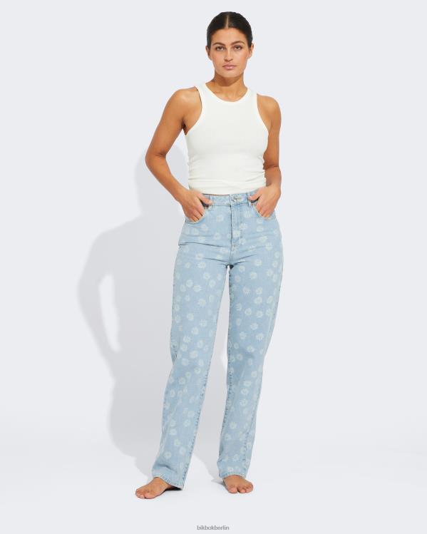 jp regelmäßige breite Blume Bik Bok Kleidung D0T2X47 Blau