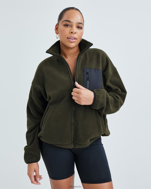 SJ-Fleecejacke Bik Bok Kleidung D0T2X96 dunkelgrün